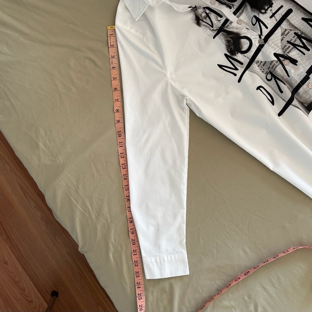 Maniere De Voir Shirt Dress No More Drama Size 6 - Picture 13 of 16